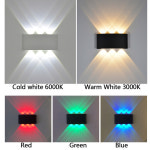 LED 벽 램프 방수 IP65 빛 야외 정원 조명 통로 계단 AC86 265V : 일글로리