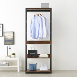 800옷방 B형 원목서랍행거 인테리어 드레스룸시스템행거 다용도 스탠드행거 : 요즘가구