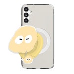 몽몽이퐁퐁 맥세이프 스마트톡 거치대 투명 케이스 옐로우, 갤럭시 와이드7 : 케이스닷컴