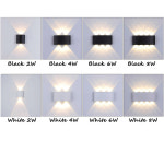 LED 벽 램프 방수 IP65 빛 야외 정원 조명 통로 계단 AC86 265V : 일글로리