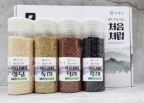 옥과농협 처음처럼 4색향미 800g x 4 통에담은 향미 흑미 녹미 적미 혼합곡 : 옥과농협몰