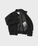 어나더오피스 ANOTHER OFFICE 24AW Huge Harrington Jacket (Black) : 네스트 스토어