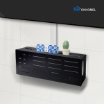 셋탑박스 숨기기 티비선정리 무타공 벽콘센트 가리개 멀티텝 수납 포켓박스65cm : 오케이홈멜