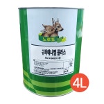 노루페인트 목재 철재용 유성페인트 슈퍼에나멜 플러스 등색 4L : 다이마트 페인트쇼핑몰