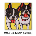 [캔버스 3호] 반려동물 아크릴화 주문제작 / 원화 판매 / 팝 아트 / 아인미술관 : 아인미술관