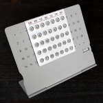 만년달력 미니책상달력 알루미늄 탁상용 25년달력 2개 : 마켓 희야