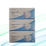 국산 덴탈 마스크 일회용 특대형 대형 3중 비말차단 귀편한 화이트 150매 : 바로바로SHOP