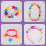 쥬얼리 만들기 블록 반지 팔찌 목걸이 꾸미기 어린이집 유치원 교구 : 나라