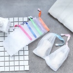 비누 망 초미세 4겹 비누 거품망 보관 케이스 15color : 온갓 샵