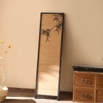 병풍 6폭 파티션 수묵화 일식당 인테리어 중식당 사군자 제사용 대나무 고급 칸막이 : 봄이네문구점