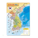 새샘 우리나라 대한민국 지도 4절 퍼즐 놀이학습 : 그랜드토이