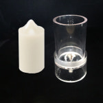 미니 필라 캔들 PC 고강도 플라스틱 몰드 몽땅 양초 3.8x7.5cm : 야화