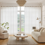 홈앤창 비침없고 이음선없는 도톰 아일렛형 쉬폰커튼 2장/차르르한 호텔식 커튼 : 홈앤창