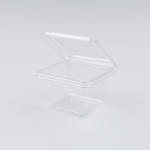 DL-502(일체형) 반찬 샐러드 용기+뚜껑 세트 800개 (투명) : SSPACK