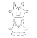강아지 옷 만들기 패딩하네스(카라,후드 2종) 패턴 도면 도안 옷본 : 코코앤 디자인