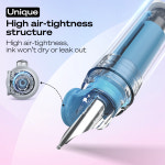 라이텍 캡리스 노크식 만년필 블랙 잉크 카트리지 5개 세트 캘리그래피,스케치,선물용, 필사 : 클리카본사직영샵