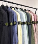 스톤아일랜드 가먼트다잉 올드이펙트 오버셔츠 바람막이 자켓 : 유럽브로