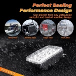 BA 폴리시 4x6 LED 헤드라이트 DOT 승인 4PCS 45W 직사각형 H4651 H4656 H4666 H4668 H6545 H4642 H4642 Hi /낮은 밀폐 빔 헤드라이... 