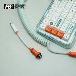 FBB mojo68 84 멜긱 모조 시리즈 전용 깔 맞춤 데이터 항공 케이블 코일 플래그십 1.0케이블 1.2m 금도금 타입C : 월간잇템