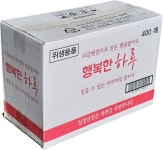물티슈 업소용물티슈 400매 식당용 즐거운하루 행복한하루 : 군산수산물센타