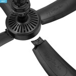 현성 타프팬 천장 실링팬 천장형 선풍기 S-FAN50 220V 블랙 : 다이스캠핑