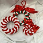 양말목 업사이클링 크리스마스리스 도어벨 크리스마스소품 : 사부작사부작공방