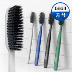 브리올 약국입점 큰칫솔 미백 화이트닝 비장탄 숯 성분 3000모 왕칫솔 , 4개입 : 브리올