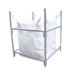 대형 톤백 거치대 쓰레기 수거함 폐기물 마대 걸이 홀더 112x112x135cm : All구매대행