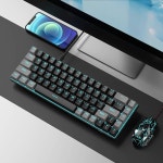 MageGee 휴대용 60% 기계식 게임용 키보드, MK-박스 LED 백라이트 컴팩트 68키 Windows 노트북 PC Mac용 빨간색 스위치가 있는 미니... 