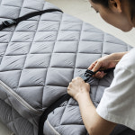 하벤홈 구르미 9존 접이식 토퍼 매트리스 1인용 침대 바닥 손님용 기숙사 거실 미니 멀티 싱글 MS 그레이 : 하벤 홈