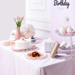 [대여] 강아지 생일파티 고양이 생일상 돌잔치 애견 용품 세트 베이비핑크 : 댕데이