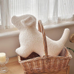 강아지모양 쇼파쿠션 쿠션커버 인테리어 거실 북유럽 자이언트얀 쿠션 소파 : 구구홈