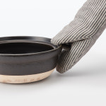 [무인양품] 마 평직 오븐 장갑 (깅엄체크 / 스트라이프) : 무인양품