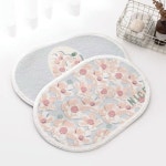 파스텔 블라썸 발매트 블루블라썸플라워 타원형 거실 주방 욕실 매트 : 별의1평