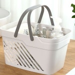 플라스틱수영바구니 대형샤워바구니 물빠지는파우치 샤워용바구니소형 사각목욕바구니 큰목욕바구니 사우가가방 목욕탕가방 수영바구니 : 냥덕후