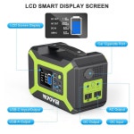 휴대용 발전소 300W(피크 600W), 110V AC 출력, 60W USB-C PD 출력, LED 조명, 야외 캠핑 여행용 RV CPAP 가정용 태양광 발전기 YKPOWER... 