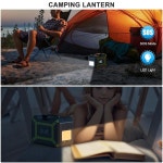 휴대용 발전소 300W(피크 600W), 110V AC 출력, 60W USB-C PD 출력, LED 조명, 야외 캠핑 여행용 RV CPAP 가정용 태양광 발전기 YKPOWER... 