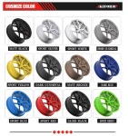 휠 단조 자동차 레이싱 바퀴 승객 자동차용 4x100 20 커스텀 BLD 인치 : 노랑코알라