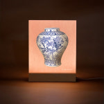 백자 청화매죽문 항아리 크리에이티브레시피 청화백자 드로잉 무드등 취미 DIY 키트 : 크리에이티브 레시피