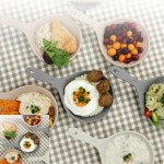 한챠 국산 손잡이 앞접시 음식용기 전자렌지 가능 디저트접시 파티접시 플레이트접시 개인접시 : 삼타상점