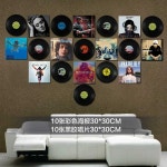 레코드 장식 벽 꾸미기 펍 인테리어 바 레트로 소품 배경 장식품 매장 엘피판 스티커 LP판 : 바다너머직구