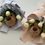 수달 동물 인형꽃다발 튤립 조화 콩쿨 유아 남자아이 학예회 발표회 재롱잔치 생일 수료식 : 슈리팡