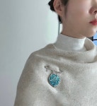 [국보굿즈] 은색 달항아리 키링/브로치/책갈피 외국인선물 한국 전통 기념품 : 희희사담