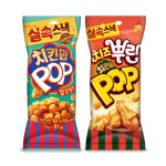 오리온 치킨팝 닭강정맛8개 치즈8개 81g 16개 : 글로리마켓