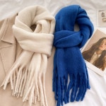 프리미엄 겨울 머플러 빅 사이즈 포근 심플 울 목도리 KK876 : 빵물상:RICO