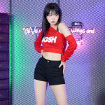 모쉬 오프숄더 워머크롭티 간지나는댄스걸 줌바댄스복 : 간지나는 댄스걸