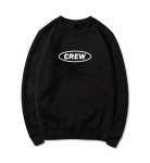 새상품 남녀공용 CREW 원로고 루즈핏 맨투맨 기모 블랙 M L XL : 빈티지그루
