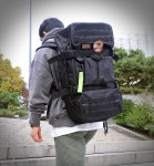 캐리건 65리터 대용량 백팩 더플백 보스턴백 블랙 해외여행 배낭 : 빅클 스토어