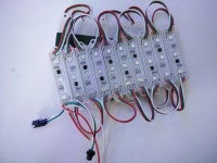20개/몫 화이트 PCB DC12V WS2811 3 LED 모듈 매직 컬러 조명 장식 백라이트 방수 : 필승조명