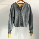 버튼 단추 포인트 울 니트 가디건 : 스테이1404